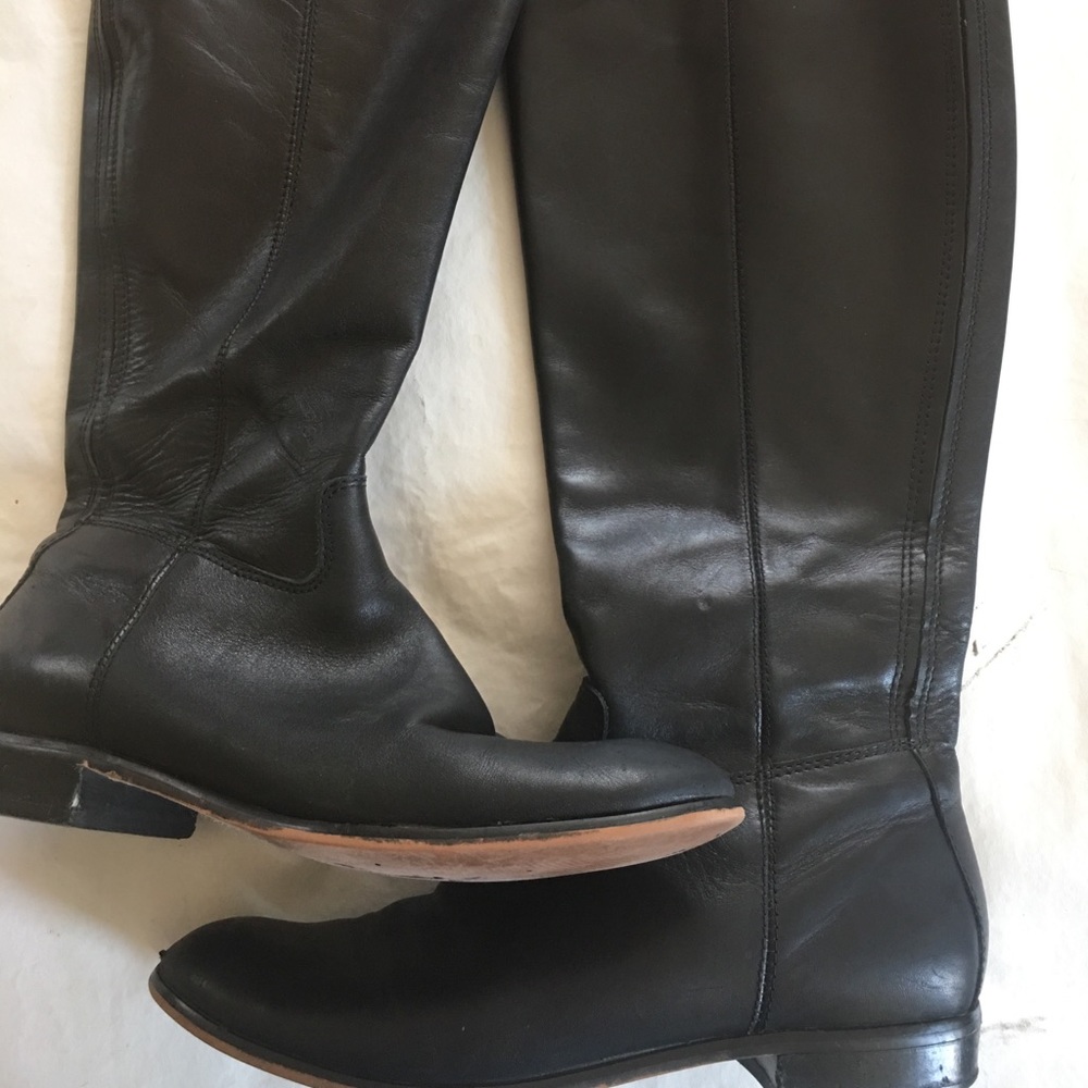 Corso Como Tall Black Leather Boots